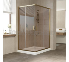 Душевой уголок Vegas Glass ZA-F 110*90 05 05 профиль бронза, стекло бронза