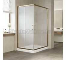 Душевой уголок Vegas Glass ZA-F 110*90 05 10 профиль бронза, стекло сатин