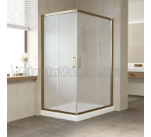 Душевой уголок Vegas Glass ZA-F 120*90 05 10 профиль бронза, стекло сатин