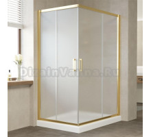 Душевой уголок Vegas Glass ZA-F 120*90 09 10 профиль золото, стекло сатин