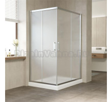 Душевой уголок Vegas Glass ZA-F 110*100 08 10 профиль глянцевый хром, стекло сатин