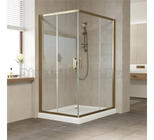 Душевой уголок Vegas Glass ZA-F 120*100 05 01 профиль бронза, стекло прозрачное