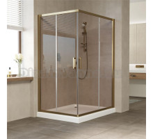 Душевой уголок Vegas Glass ZA-F 120*100 05 05 профиль бронза, стекло бронза