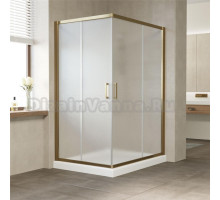 Душевой уголок Vegas Glass ZA-F 120*100 05 10 профиль бронза, стекло сатин