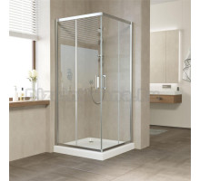 Душевой уголок Vegas Glass ZA 80 08 01 профиль глянцевый хром, стекло прозрачное