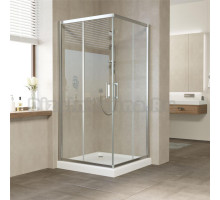 Душевой уголок Vegas Glass ZA 90 08 01 профиль глянцевый хром, стекло прозрачное
