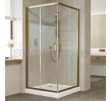 Душевой уголок Vegas Glass ZA 90 05 01 профиль бронза, стекло прозрачное