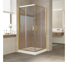Душевой уголок Vegas Glass ZA 90 09 05 профиль золото, стекло бронза