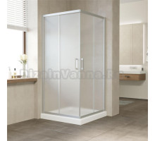 Душевой уголок Vegas Glass ZA 90 07 10 профиль матовый хром, стекло сатин