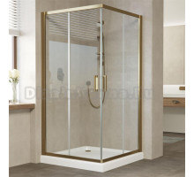 Душевой уголок Vegas Glass ZA 100 05 01 профиль бронза, стекло прозрачное