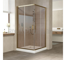 Душевой уголок Vegas Glass ZA 100 05 05 профиль бронза, стекло бронза