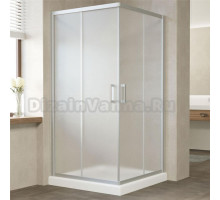 Душевой уголок Vegas Glass ZA 100 07 10 профиль матовый хром, стекло сатин