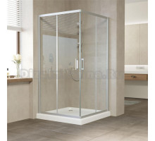 Душевой уголок Vegas Glass ZA 110 07 01 профиль матовый хром, стекло прозрачное