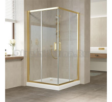 Душевой уголок Vegas Glass ZA 0110 09 01 профиль золото, стекло прозрачное