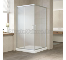 Душевой уголок Vegas Glass ZA 110 07 10 профиль матовый хром, стекло сатин