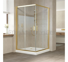 Душевой уголок Vegas Glass ZA 0120 09 01 профиль золото, стекло прозрачное