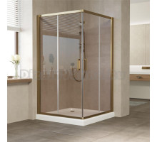 Душевой уголок Vegas Glass ZA 120 05 05 профиль бронза, стекло бронза