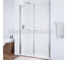 Душевая дверь в нишу Vegas Glass EP-F-2 100 08 01 R профиль глянцевый хром, стекло прозрачное
