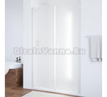 Душевая дверь в нишу Vegas Glass EP-F-2 100 01 10 R профиль белый, стекло сатин