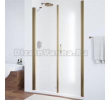 Душевая дверь в нишу Vegas Glass EP-F-2 105 05 10 R профиль бронза, стекло сатин