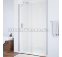 Душевая дверь в нишу Vegas Glass EP-F-2 110 07 01 R профиль матовый хром, стекло прозрачное