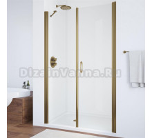 Душевая дверь в нишу Vegas Glass EP-F-2 110 05 01 R профиль бронза, стекло прозрачное