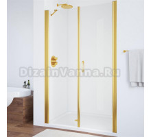 Душевая дверь в нишу Vegas Glass EP-F-2 110 09 01 R профиль золото, стекло прозрачное