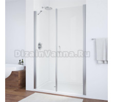 Душевая дверь в нишу Vegas Glass EP-F-2 120 08 01 R профиль глянцевый хром, стекло прозрачное