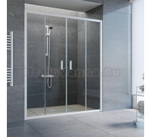 Душевая дверь в нишу Vegas Glass Z2P 220 01 01 профиль белый, стекло прозрачное