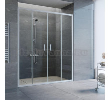 Душевая дверь в нишу Vegas Glass Z2P 210 07 01 профиль матовый хром, стекло прозрачное