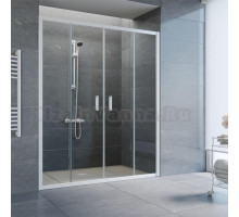 Душевая дверь в нишу Vegas Glass Z2P 210 01 01 профиль белый, стекло прозрачное