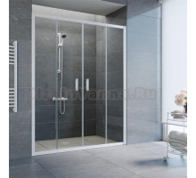 Душевая дверь в нишу Vegas Glass Z2P 180 01 01 профиль белый, стекло прозрачное
