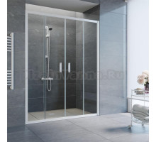 Душевая дверь в нишу Vegas Glass Z2P 170 01 01 профиль белый, стекло прозрачное