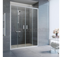 Душевая дверь в нишу Vegas Glass Z2P 150 01 01 профиль белый, стекло прозрачное
