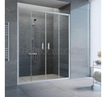 Душевая дверь в нишу Vegas Glass Z2P 200 07 01 профиль матовый хром, стекло прозрачное