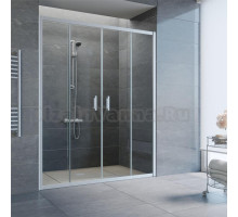 Душевая дверь в нишу Vegas Glass Z2P 190 07 01 профиль матовый хром, стекло прозрачное