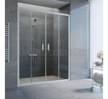 Душевая дверь в нишу Vegas Glass Z2P 180 07 01 профиль матовый хром, стекло прозрачное
