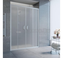 Душевая дверь в нишу Vegas Glass Z2P 150 07 10 профиль матовый хром, стекло сатин