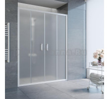 Душевая дверь в нишу Vegas Glass Z2P 150 01 10 профиль белый, стекло сатин