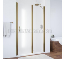 Душевая дверь в нишу Vegas Glass EP-F-1 105 05 10 R профиль бронза, стекло сатин