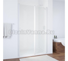 Душевая дверь в нишу Vegas Glass EP-F-1 110 01 01 R профиль белый, стекло прозрачное