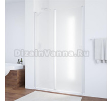 Душевая дверь в нишу Vegas Glass EP-F-1 120 01 10 L профиль белый, стекло сатин