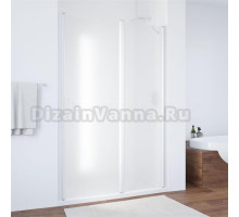 Душевая дверь в нишу Vegas Glass EP-F-1 125 01 10 R профиль белый, стекло сатин