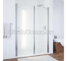 Душевая дверь в нишу Vegas Glass EP-F-1 145 08 10 R профиль глянцевый хром, стекло сатин