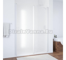 Душевая дверь в нишу Vegas Glass EP-F-1 155 01 10 R профиль белый, стекло сатин