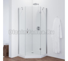 Душевой уголок Vegas Glass AFA-Pen 90 08 01 R профиль глянцевый хром, стекло прозрачное