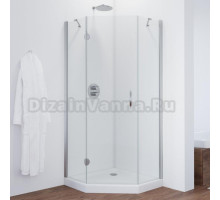 Душевой уголок Vegas Glass AFA-Pen 90 08 01 L профиль глянцевый хром, стекло прозрачное