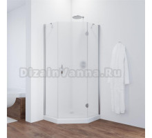 Душевой уголок Vegas Glass AFA-Pen 90 08 10 R профиль глянцевый хром, стекло сатин