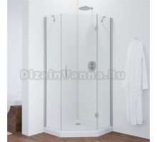 Душевой уголок Vegas Glass AFA-Pen 90 07 01 R профиль матовый хром, стекло прозрачное