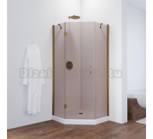 Душевой уголок Vegas Glass AFA-Pen 90 05 05 L профиль бронза, стекло бронза